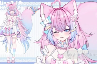 design live2d vtuber model with rigging for vtube studio