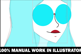 draw a custom vector illustration, character