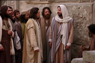 create ai bible story realistic biblical cinematic video for church youtubers