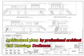 be your architectural draftsman to redraw or design 2d house plans in autocad
