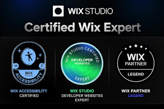create and develop wix studio website or landing page from figma design
