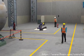 make 3d hazard training videos for factory, warehouse and workplace safety