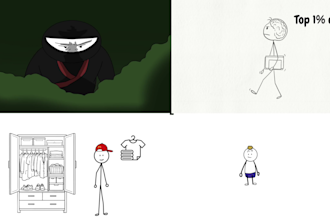 do stickman illustration and animation