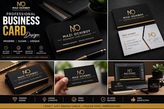 design modern luxury business cards
