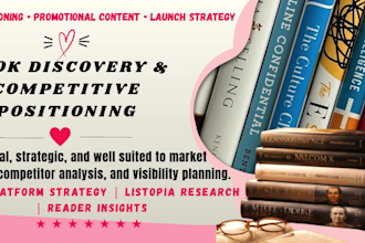 provide book discovery, goodreads listopia and market plans
