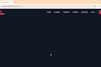 design a modern gym website and lawyer website with full functionality