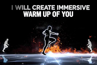 create immersive interactive warm up video in any language