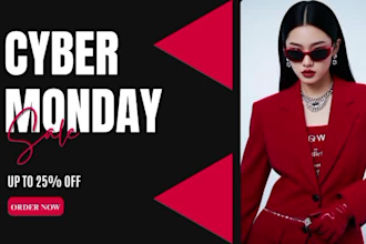 create a cyber monday video ad for your product