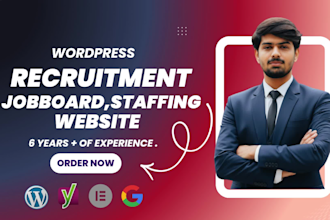 build a professional job board, recruitment agency, or staffing website