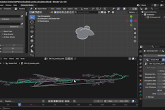 do cloth simulation and blender vfx for your project