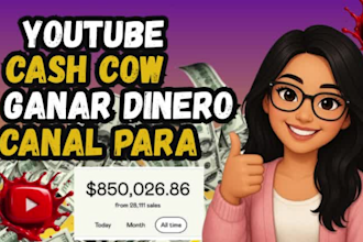 videos virales cash cow para youtube, canal cash cow, monetización