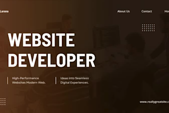 build modern responsive website using HTML CSS react and next js
