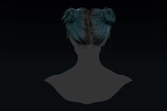 create 3d game ready haircards for realtime characters