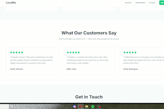 build a professional business site