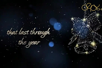 design cinematic greeting video, christmas ecard,newyear message,motion graphics
