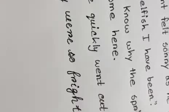 write anything with my beautiful handwriting