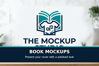 create you shirts and books mockups
