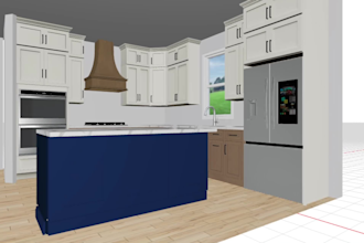 optimize your kitchen cabinets for space with realistic 3d render