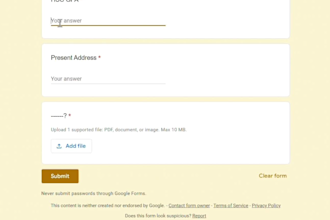 design responsive google forms for your business
