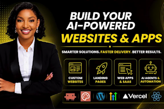 claude code websites design, custom landing pages, claude coded app, ai agent