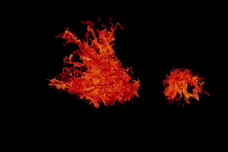 create realistic cinematic volcano eruption vfx