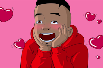 create 2d animation, cartoon animation and character animation
