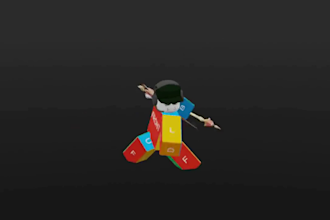 create r6, r15 roblox animation for game trailer,  cinematic, emote, cutscene