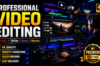 do professional video editing for instagram reels, yt shorts