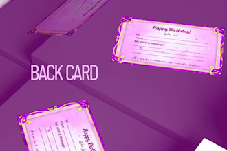 create a custom animated anime birthday card gift