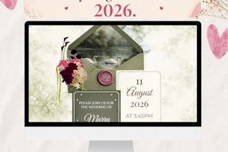 create a custom digital wedding invitation website