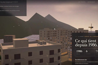 create a modern 3d website design with premium animations