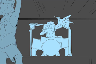 make professional storyboard or animatic for you