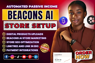 beacons ai store beacons ai book promotion linktree beacons ai website redesign