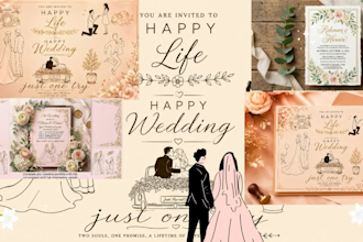 create unique wedding card designs