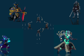 make pixel art sprite sheet pixel animation, pixel art characters with animation