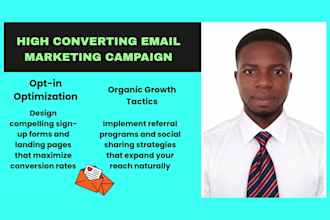 design high converting email marketing campaign