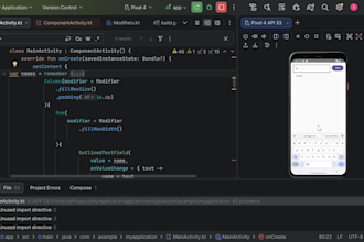 build android apps with jetpack compose, firebase  mvvm