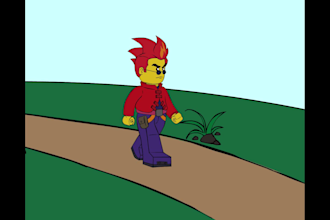 animate your character in frame by frame style