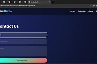 design a professional frontend website using angular