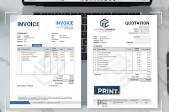 design automated excel quotation and invoice template