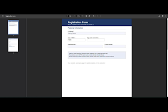 make a fillable form, editable PDF, interactive fillable form