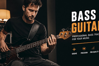 be your bass guitar player, pro studio session bassist
