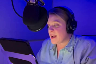 female voice actor, conversational british female voice over audiobook narration