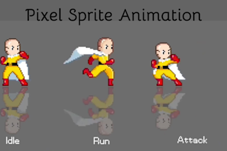 create pixel art sprite sheet, pixel art sprite animation, 2d game art sprite