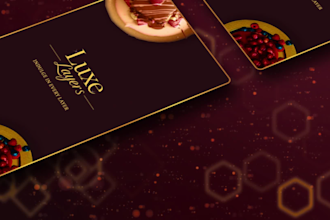 design a sweet bakery and dessert business card