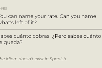 localize your english copy into native spanish