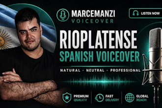 voice your project in spanish, argentine accent