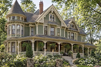 design craftsman front porch and patio 3d rendering