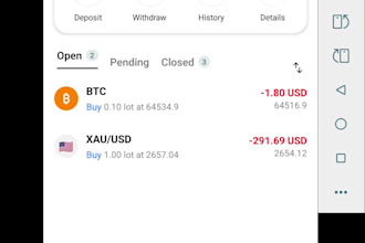 create trading app frontend