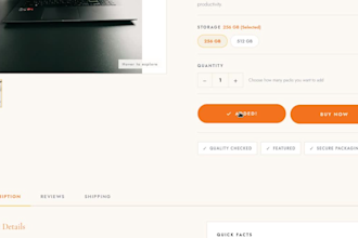 build a modern electronics and gadget ecommerce store